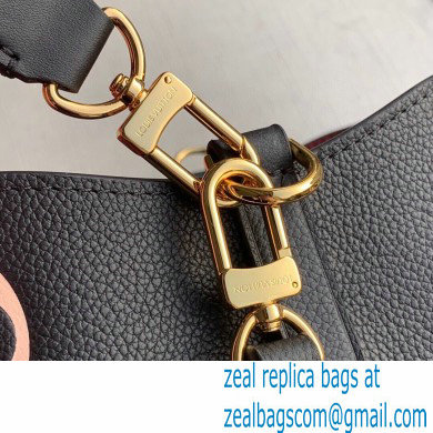 Louis Vuitton Grained Leather NeoNoe MM Bucket Bag M45497 Black 2020 - Click Image to Close