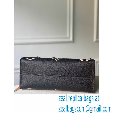 Louis Vuitton Grained Leather OnTheGo MM Tote Bag M45495 Black 2020