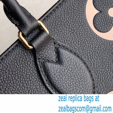 Louis Vuitton Grained Leather OnTheGo MM Tote Bag M45495 Black 2020