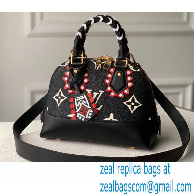 Louis Vuitton LV Crafty Alma BB Bag Braided Top Handle Black 2020 - Click Image to Close