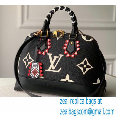 Louis Vuitton LV Crafty Alma PM Bag Braided Top Handle M45380 Black 2020 - Click Image to Close
