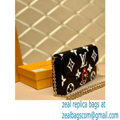 Louis Vuitton LV Crafty Felicie Pochette Bag M69515 Black 2020 - Click Image to Close