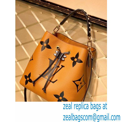Louis Vuitton LV Crafty NeoNoe MM Bucket Bag Braided Top Handle M56888 Caramel 2020