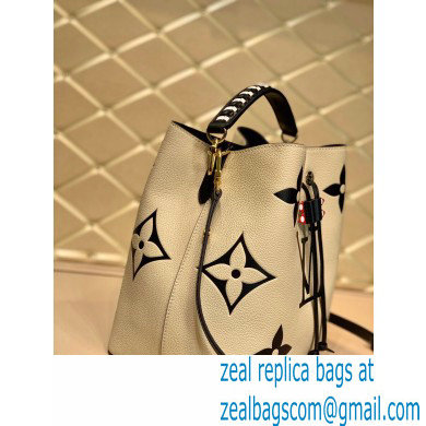 Louis Vuitton LV Crafty NeoNoe MM Bucket Bag Braided Top Handle M56889 Creme 2020