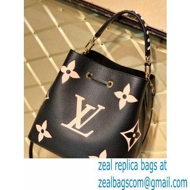 Louis Vuitton LV Crafty NeoNoe MM Bucket Bag Braided Top Handle M56890 Black 2020