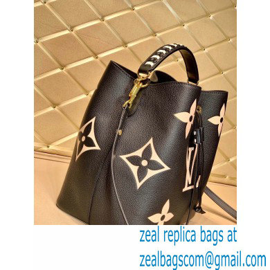 Louis Vuitton LV Crafty NeoNoe MM Bucket Bag Braided Top Handle M56890 Black 2020