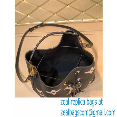 Louis Vuitton LV Crafty NeoNoe MM Bucket Bag Braided Top Handle M56890 Black 2020