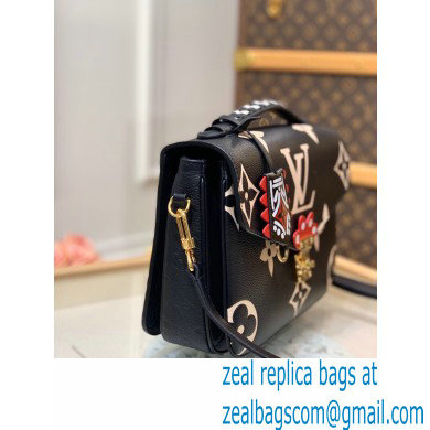 Louis Vuitton LV Crafty Pochette Metis Bag Braided Top Handle M45385 Black 2020