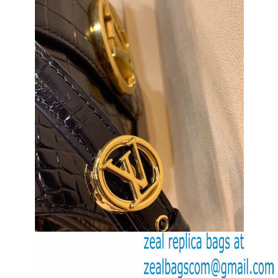 Louis Vuitton LV Pont 9 Bag N98478 Croco Pattern Black 2020 - Click Image to Close