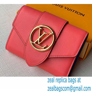 Louis Vuitton LV Pont 9 Compact Wallet M69177 Rose Dahlia Pink 2020 - Click Image to Close