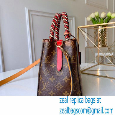 Louis Vuitton Monogram Canvas Montaigne BB Bag Braided Handle M44671 Pink/Yellow 2020 - Click Image to Close