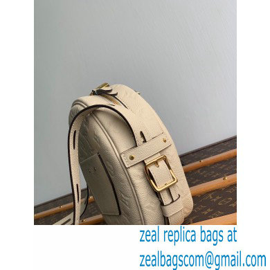 Louis Vuitton Monogram Empreinte Boite Chapeau Souple MM Bag M45276 Creme 2020 - Click Image to Close