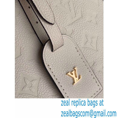 Louis Vuitton Monogram Empreinte Boite Chapeau Souple MM Bag M45276 Creme 2020 - Click Image to Close