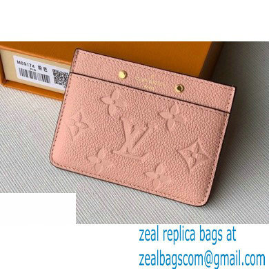 Louis Vuitton Monogram Empreinte Card Holder M69174 Rose Poudre Pink 2020