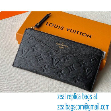 Louis Vuitton Monogram Empreinte Pochette Melanie BB Pouch Clutch Bag M68712 Black 2020