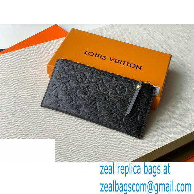 Louis Vuitton Monogram Empreinte Pochette Melanie BB Pouch Clutch Bag M68712 Black 2020 - Click Image to Close
