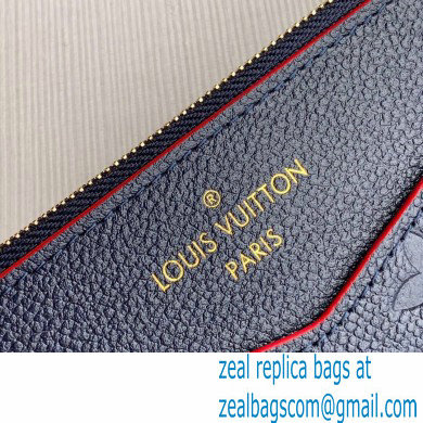 Louis Vuitton Monogram Empreinte Pochette Melanie BB Pouch Clutch Bag M68713 Marine Rouge 2020 - Click Image to Close