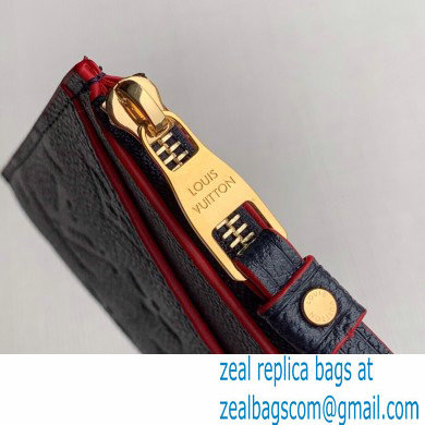 Louis Vuitton Monogram Empreinte Pochette Melanie BB Pouch Clutch Bag M68713 Marine Rouge 2020