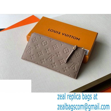 Louis Vuitton Monogram Empreinte Pochette Melanie BB Pouch Clutch Bag M68714 Tourterelle Beige 2020