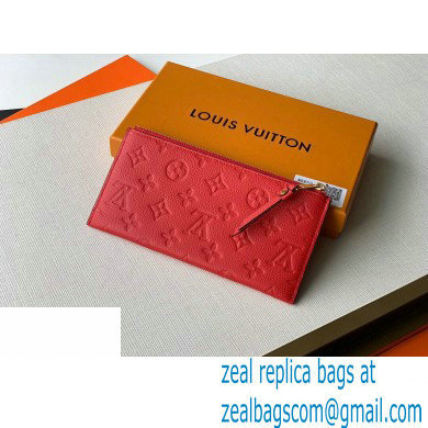 Louis Vuitton Monogram Empreinte Pochette Melanie BB Pouch Clutch Bag Red 2020