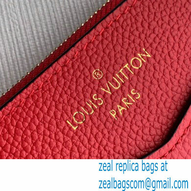 Louis Vuitton Monogram Empreinte Pochette Melanie BB Pouch Clutch Bag Red 2020