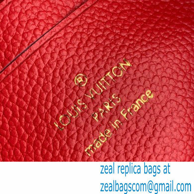 Louis Vuitton Monogram Empreinte Pochette Melanie BB Pouch Clutch Bag Red 2020