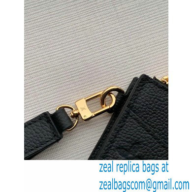 Louis Vuitton Monogram Empreinte Pochette Melanie MM Pouch Clutch Bag M68705 Black 2020
