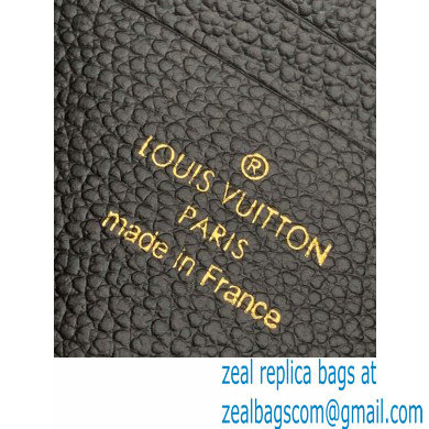 Louis Vuitton Monogram Empreinte Pochette Melanie MM Pouch Clutch Bag M68705 Black 2020