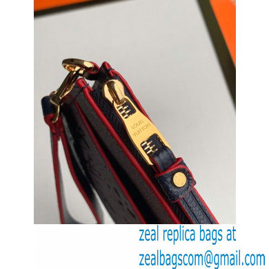 Louis Vuitton Monogram Empreinte Pochette Melanie MM Pouch Clutch Bag M68706 Marine Rouge 2020