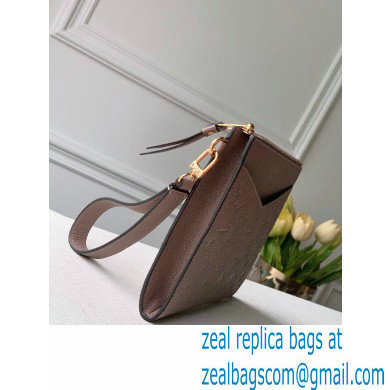 Louis Vuitton Monogram Empreinte Pochette Melanie MM Pouch Clutch Bag M68707 Tourterelle Beige 2020