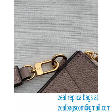 Louis Vuitton Monogram Empreinte Pochette Melanie MM Pouch Clutch Bag M68707 Tourterelle Beige 2020