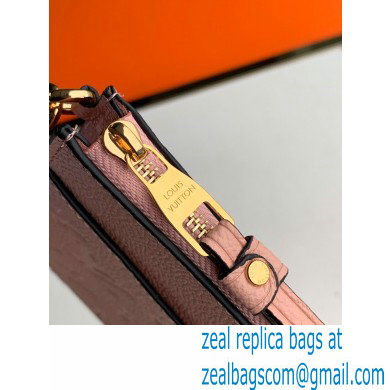 Louis Vuitton Monogram Empreinte Pochette Melanie MM Pouch Clutch Bag Pink 2020 - Click Image to Close