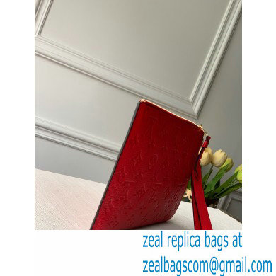 Louis Vuitton Monogram Empreinte Pochette Melanie MM Pouch Clutch Bag Red 2020 - Click Image to Close