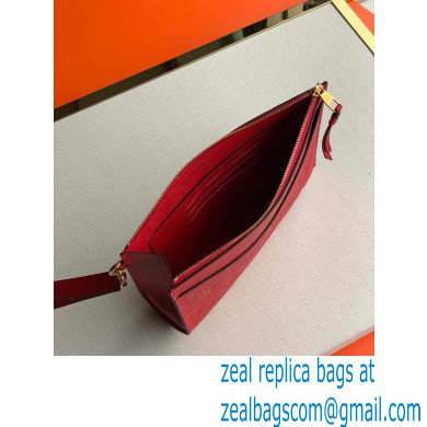 Louis Vuitton Monogram Empreinte Pochette Melanie MM Pouch Clutch Bag Red 2020 - Click Image to Close