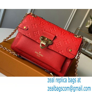 Louis Vuitton Monogram Empreinte Vavin BB Bag M44554 Scarlett Red