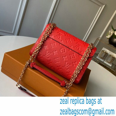 Louis Vuitton Monogram Empreinte Vavin BB Bag M44554 Scarlett Red