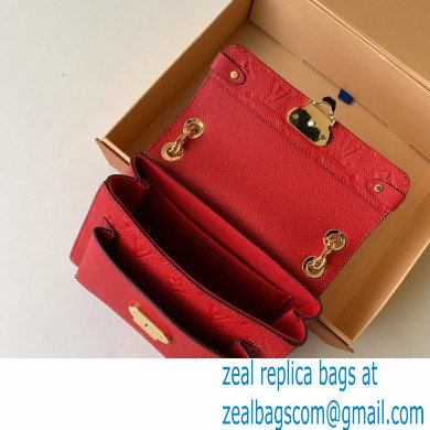 Louis Vuitton Monogram Empreinte Vavin BB Bag M44554 Scarlett Red