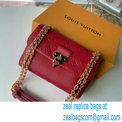 Louis Vuitton Monogram Empreinte Vavin BB Bag M44867 Cherry Berry Red
