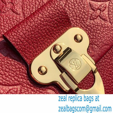 Louis Vuitton Monogram Empreinte Vavin BB Bag M44867 Cherry Berry Red