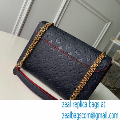 Louis Vuitton Monogram Empreinte Vavin MM Bag M43925 Marine Rouge