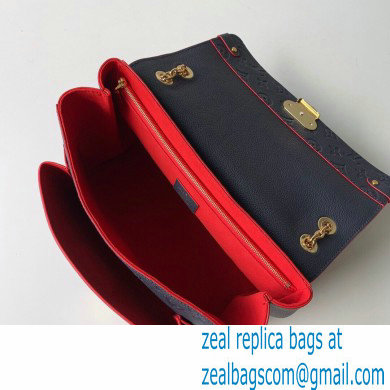 Louis Vuitton Monogram Empreinte Vavin MM Bag M43925 Marine Rouge