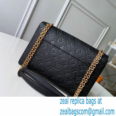 Louis Vuitton Monogram Empreinte Vavin MM Bag M44150 Black - Click Image to Close