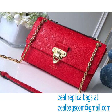 Louis Vuitton Monogram Empreinte Vavin PM Bag M43936 Scarlett Red - Click Image to Close