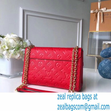 Louis Vuitton Monogram Empreinte Vavin PM Bag M43936 Scarlett Red