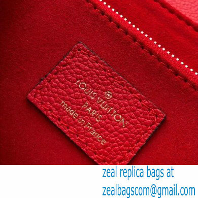 Louis Vuitton Monogram Empreinte Vavin PM Bag M43936 Scarlett Red