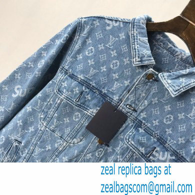 Louis Vuitton x Supreme Monogram Denim Jacket 2020 - Click Image to Close