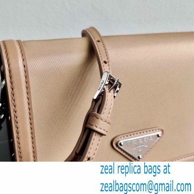 Prada Chain Handle Nylon and Leather Mini Bag 1BP019 Beige 2020