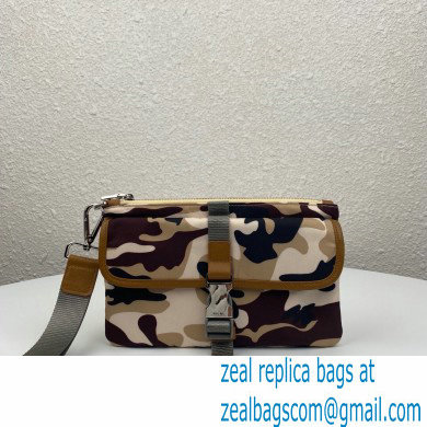 Prada Nylon Pouch Clutch Bag 2VH011 Camo 2020