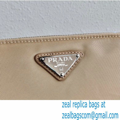 Prada Padded Nylon Mini Bag with Chain Strap 1BP044 Beige 2020