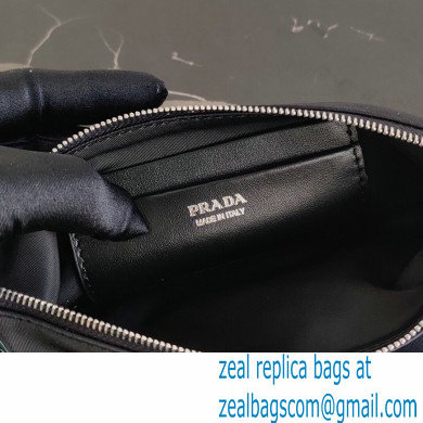 Prada Padded Nylon Mini Bag with Chain Strap 1BP044 Black 2020